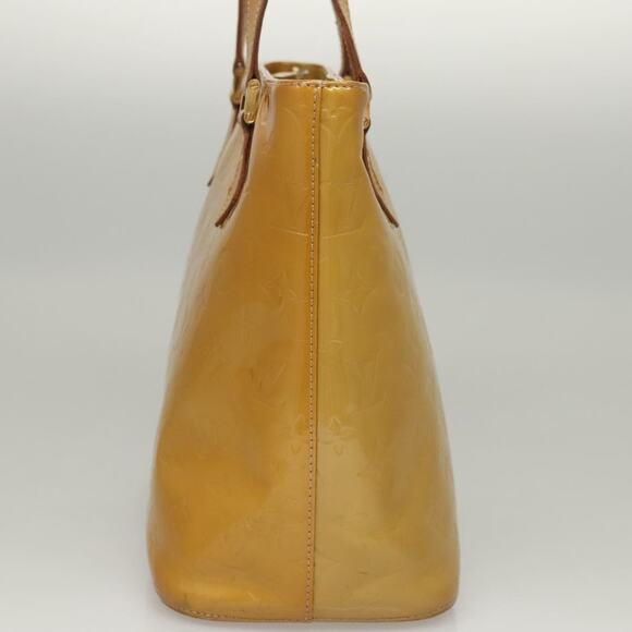 LOUIS VUITTON Monogram Vernis Houston Hand Bag Beige M91004 - Picture 4 of 13